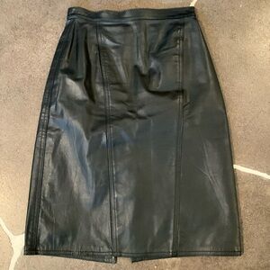 Winlit leather skirt
